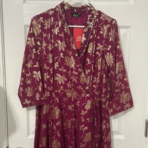 Indian wedding party. Brand new- never worn- Purple floral wedding guest attire